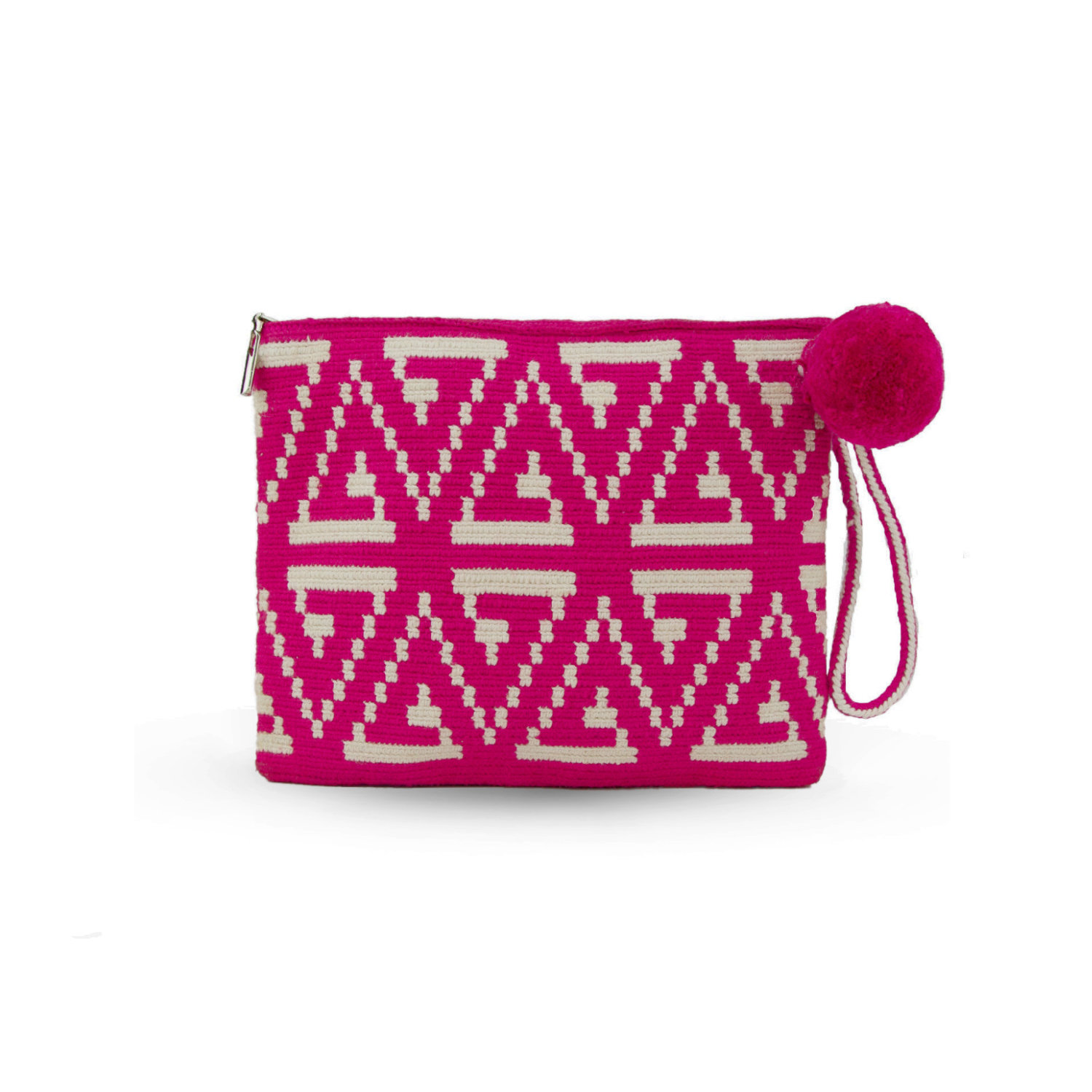 Tribal Pink Crochet Clutch